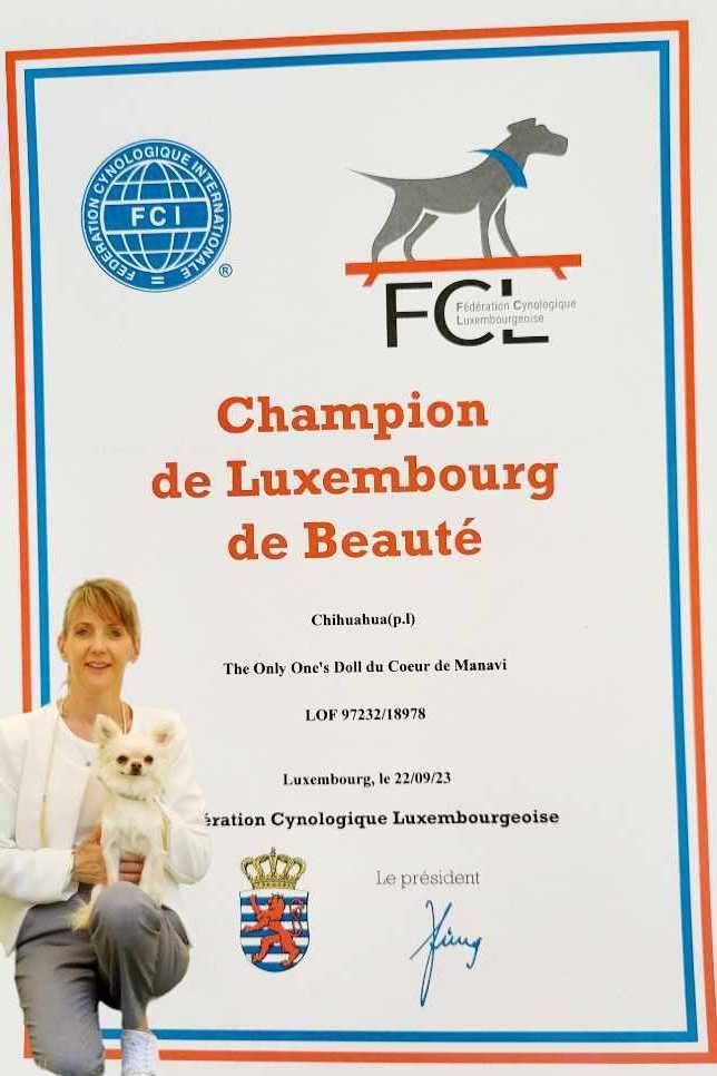 Titre Officialisé "Championne du Luxembourg"