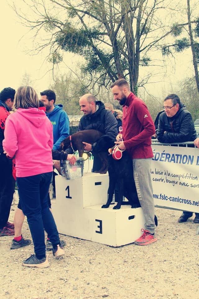 Du Rocher Des Ducs - Podium en canicross !