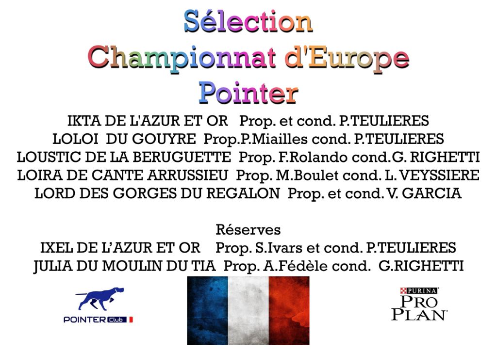 des Gorges du Regalon - SELECTION CH.Europe pointer pour LORD