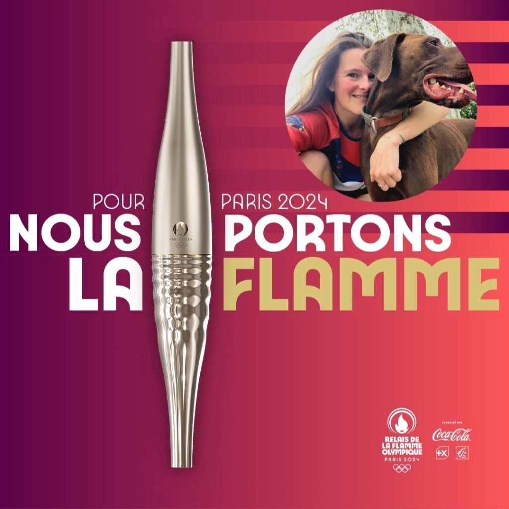 du domaine du framire - ELODIE ET SHADOW PORTERONT LA FLAMME OLYMPIQUE LUNDI 13 MAI