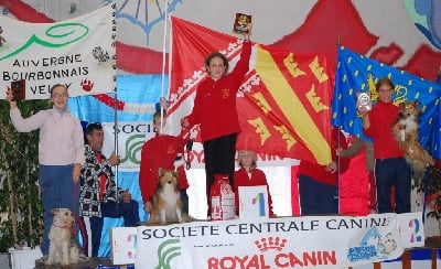 Du Grand Champ D' Aubertans - Mère et fils sur le podium....