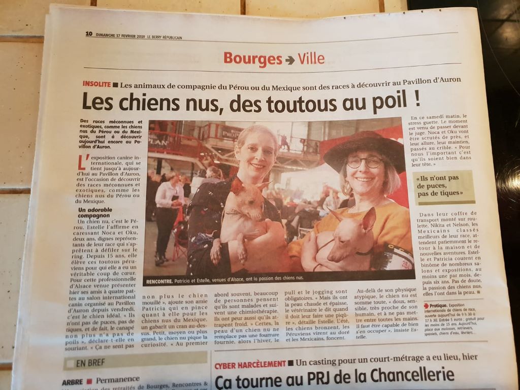 Un Article dans le journal de BOURGES