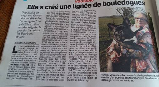 des Bourbon d'Allier - Un bel article dans la semaine de l 'Allier....