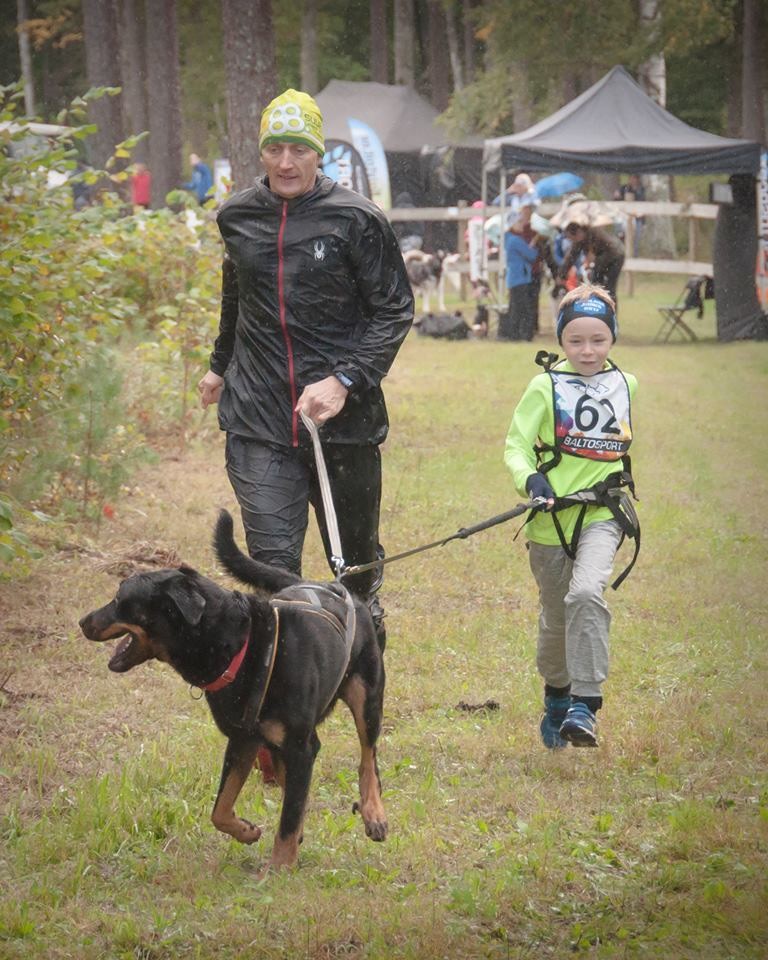 des Marais de Saint-Gratien - Canicross: Basi encore 1er!